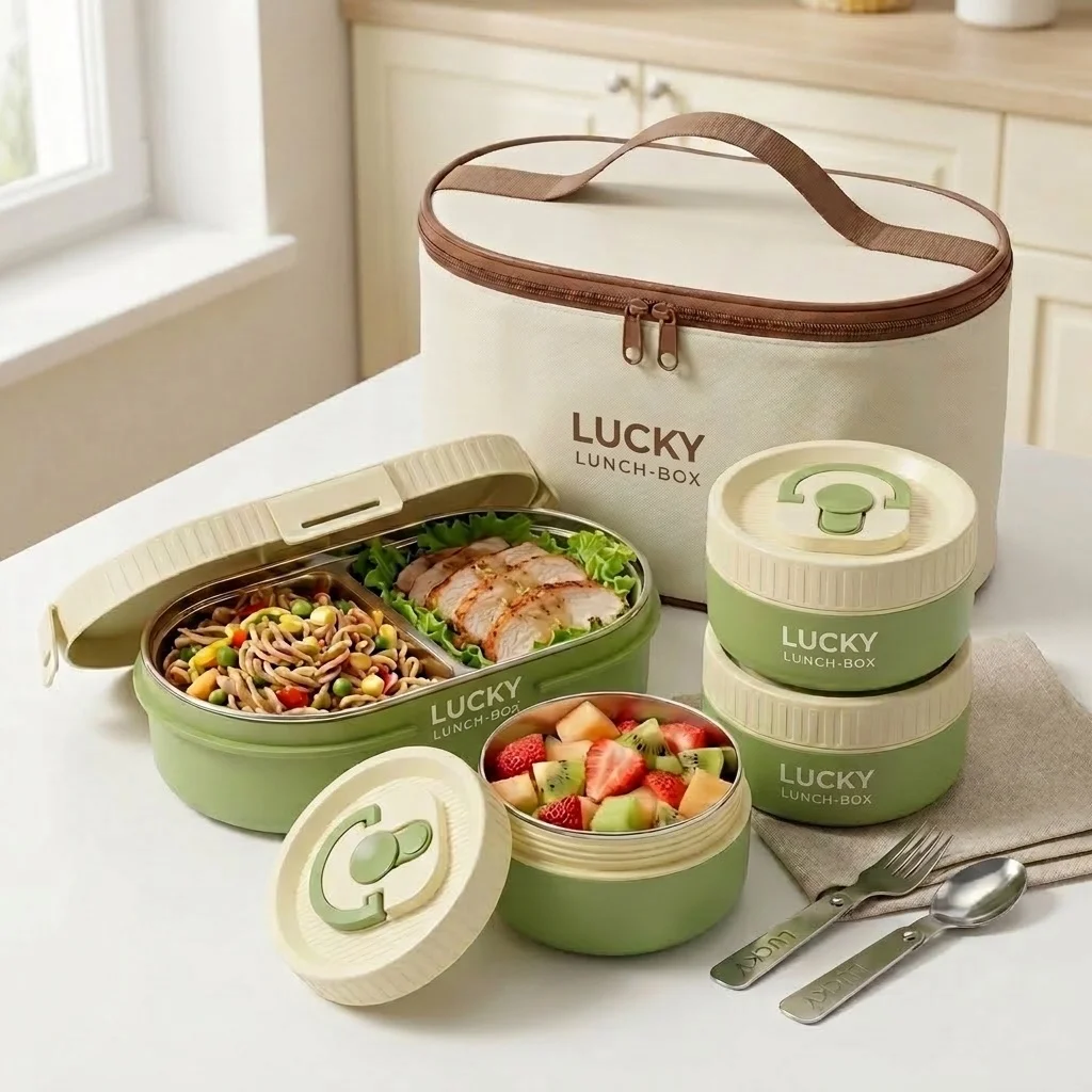 Boîte à lunch isotherme en aci - Food Storage With Dividers avis et prix
