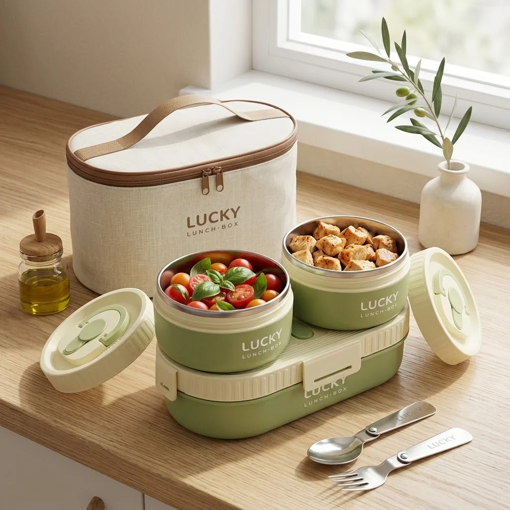 Boîte à lunch isotherme en aci - Food Storage With Dividers avis et prix