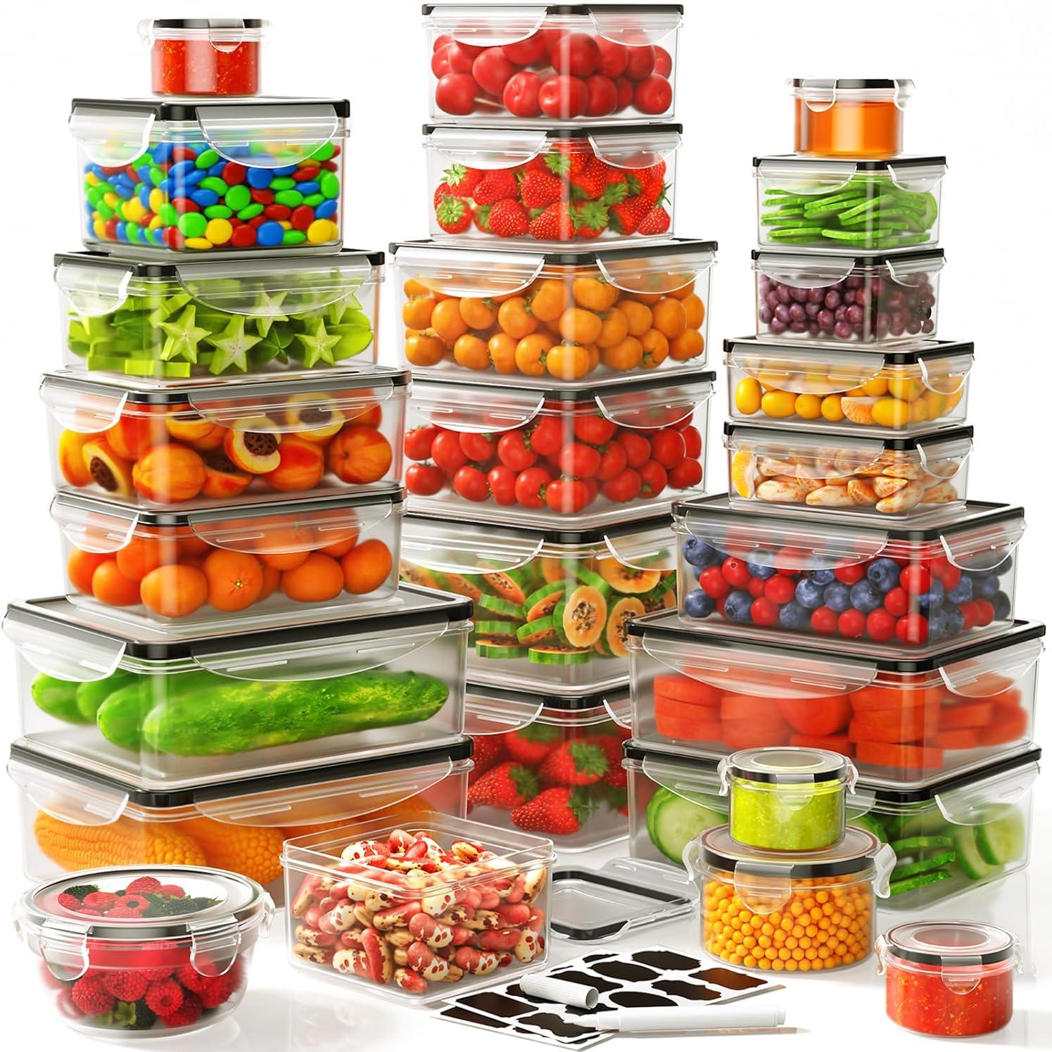 Ensemble de 40 contenants herm - Food Storage Labels avis et prix
