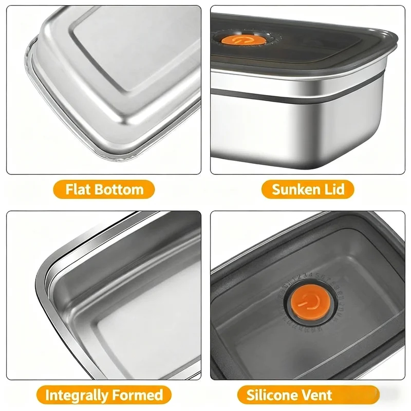Boîte à bento en acier inoxyda - Food Storage Oven Safe avis et prix