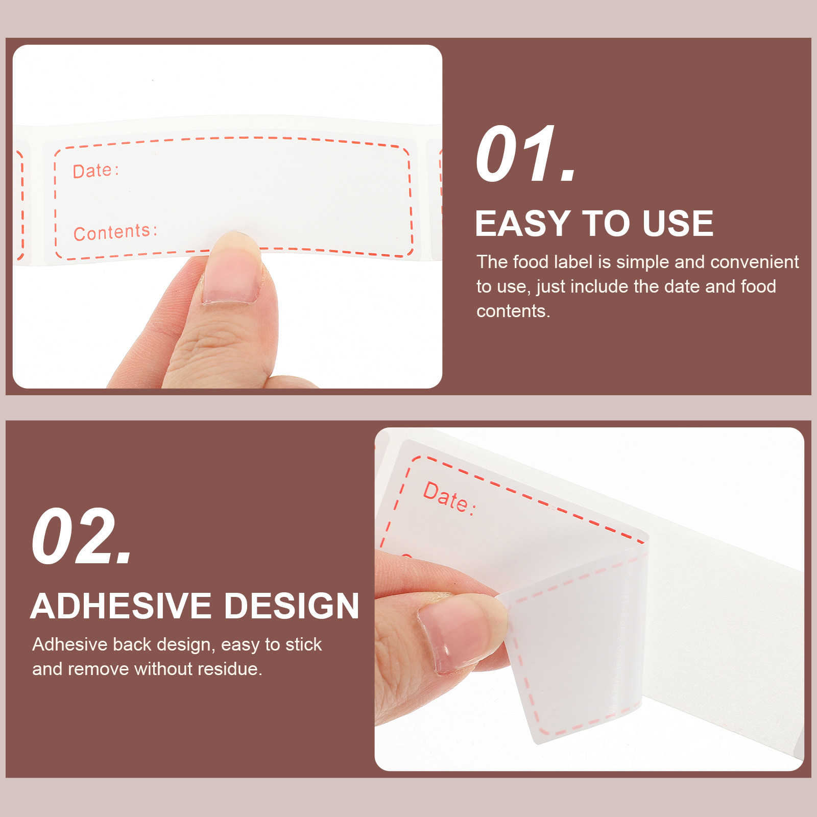 3 rouleaux d'étiquettes alimen - Food Storage Labels avis et prix