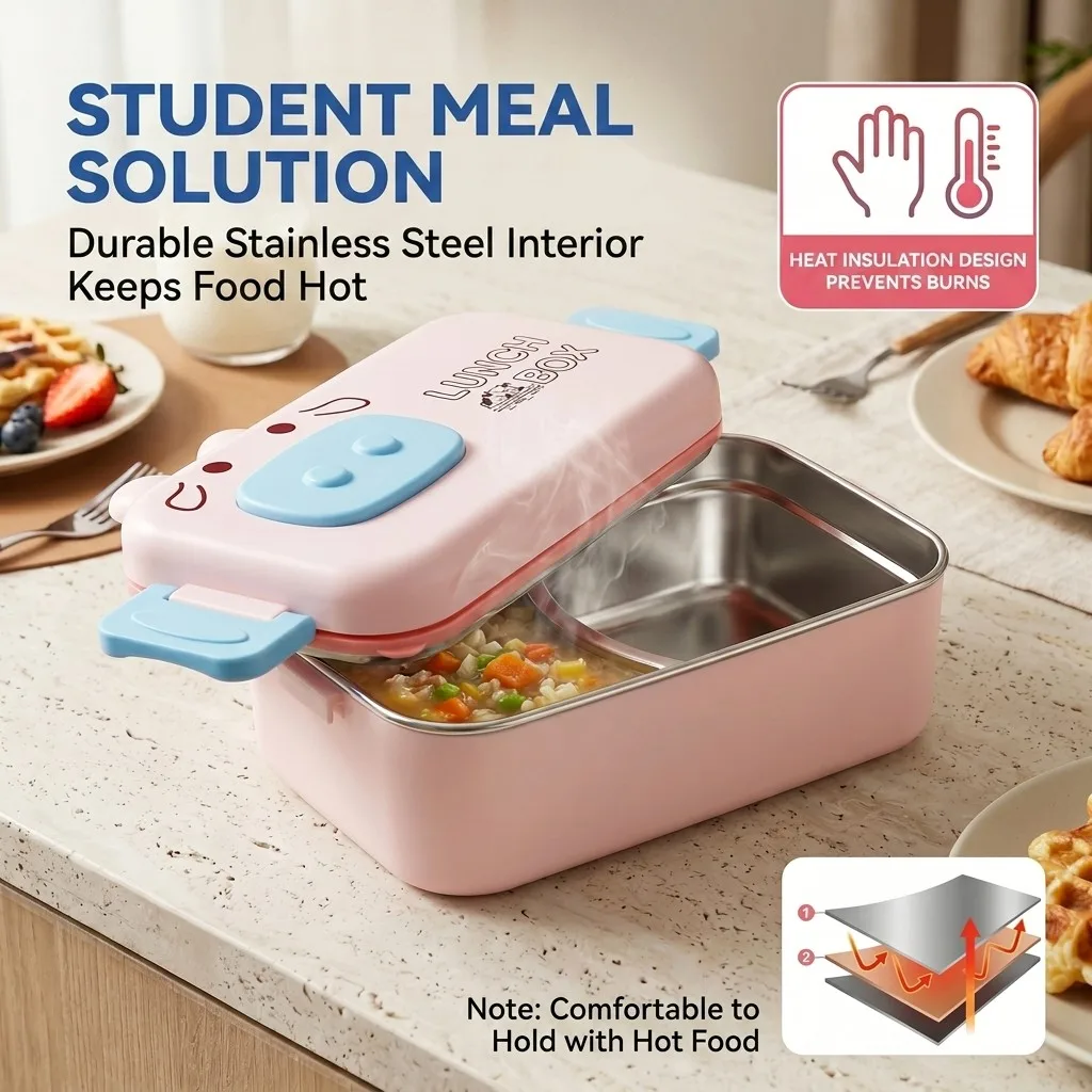 Boîte à lunch en acier inoxyda - Food Storage Oven Safe avis et prix