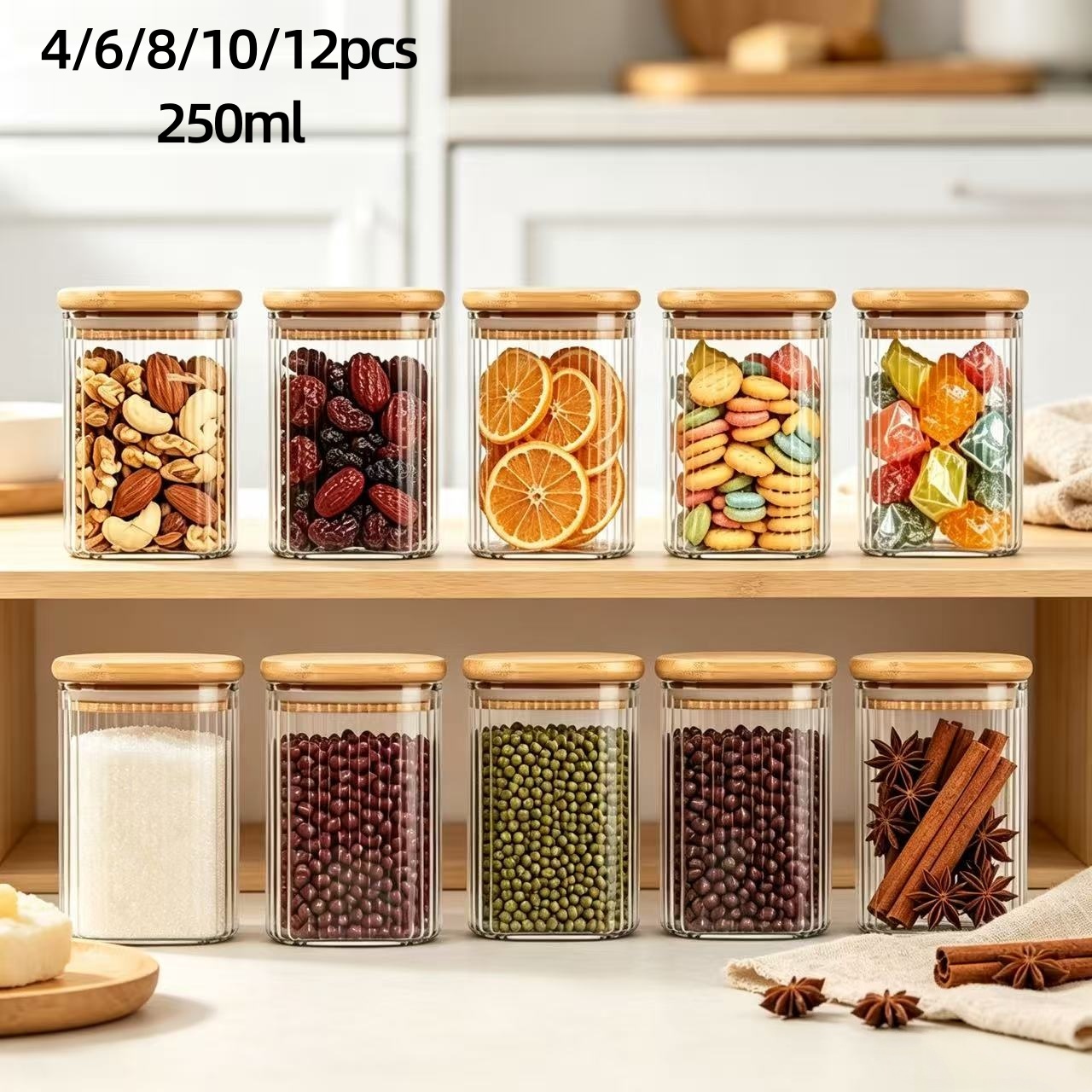 Ensemble de 4/6/8/10/12 bocaux - Food Storage Containers avis et prix