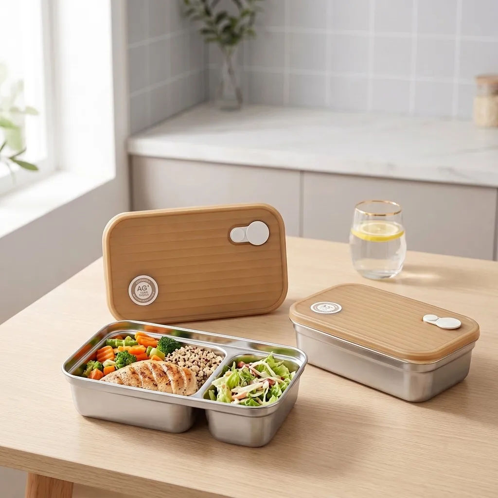 Boîte à lunch en acier inoxyda - Food Storage With Dividers avis et prix
