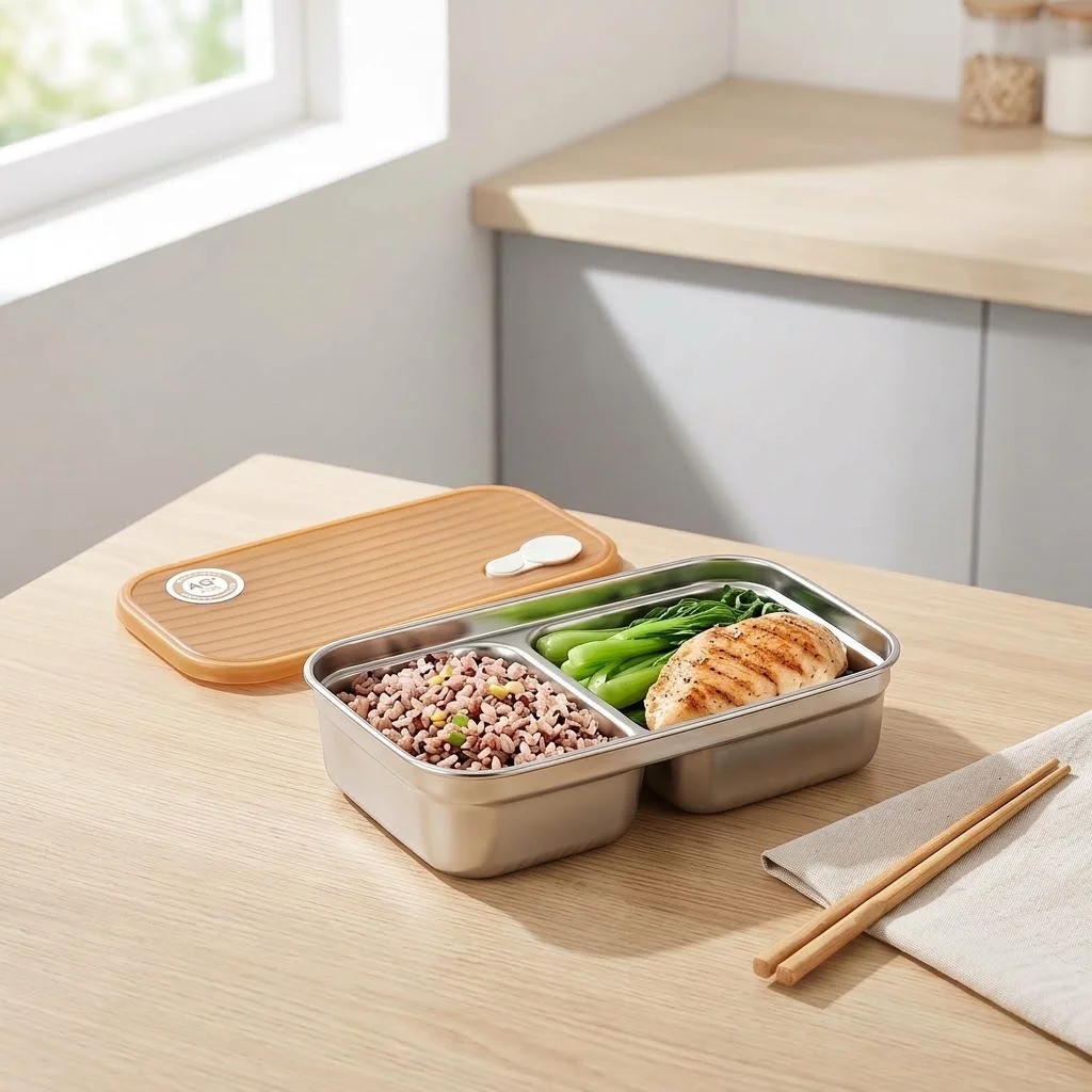 Boîte à lunch en acier inoxyda - Food Storage With Dividers avis et prix