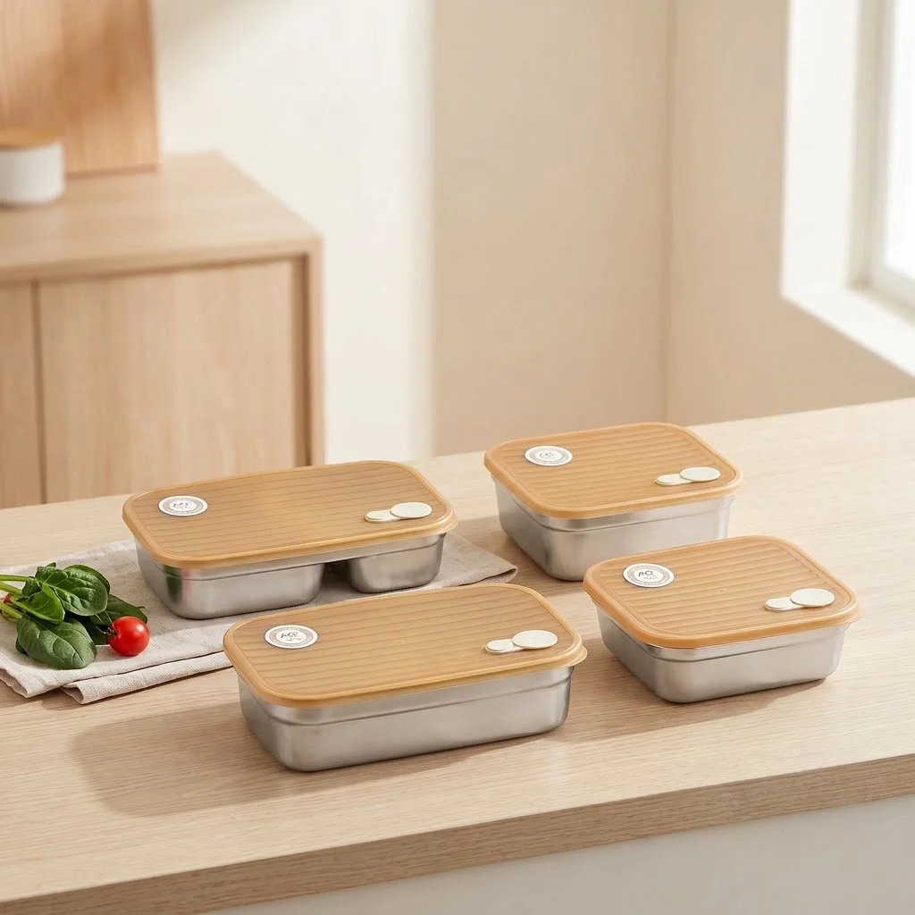 Boîte à lunch en acier inoxyda - Food Storage With Dividers avis et prix